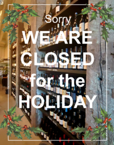 Closed for the Holiday